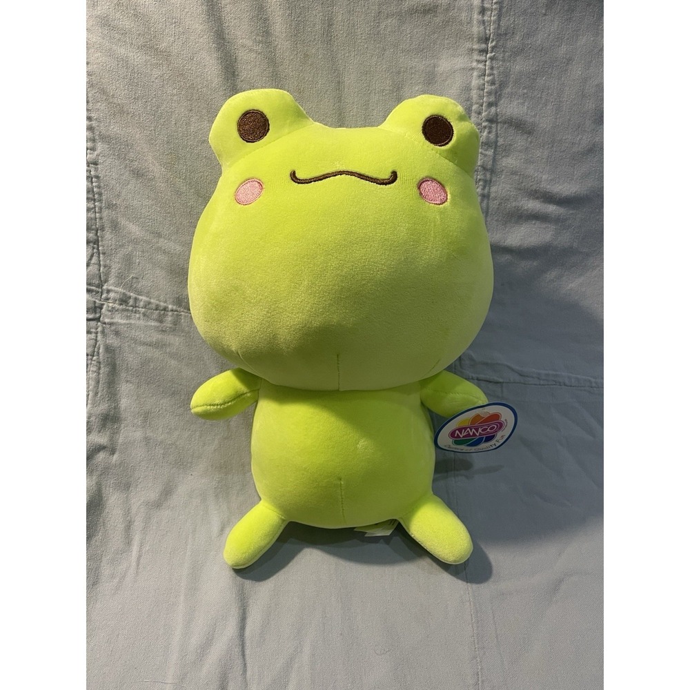 NEW Nanco Adorable Green 12" Plush Stuffed Animal Toy - Frog